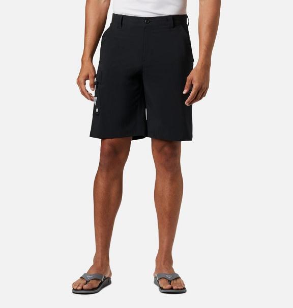 Columbia PFG Terminal Tackle Shorts Black Grey For Men's NZ95108 New Zealand